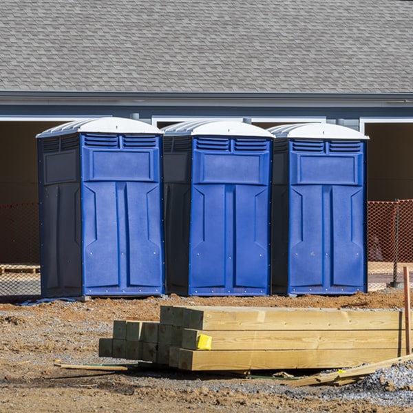 what is the expected delivery and pickup timeframe for the porta potties in De Smet